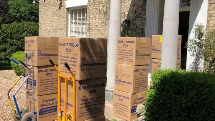 Boxes packed by your removal team