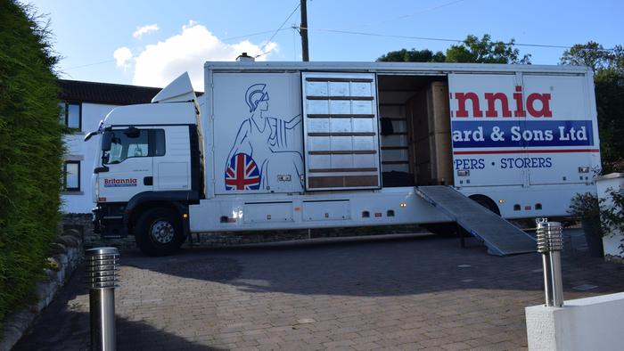 Delivering furniture from storage