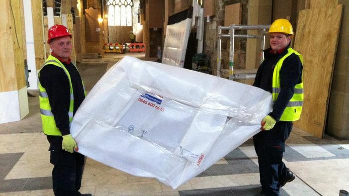 Sheffield Cathedral trust in our removal service